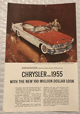 Vintage 1954 Chrysler Original Print Ad Full Page - 100 Million Dollar Look picture