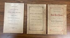 Proceedings Of The Grand Chapter Of Royal Arch Masons 1867 1868 1873 Lot Of 3 picture
