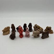 Lot of 12 VINTAGE Wade England Whimsies Red Rose Tea Figures Figurines picture