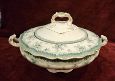 Antique John Maddock & Sons England Lidded Serving Dish HAMILTON Green picture