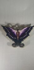 purple butterfly swarovski crystal enameled trinket jewelry box picture