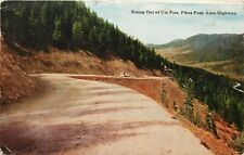 Pikes Peak Auto Highway CO Manitou Colorado pm 1921 Postcard picture