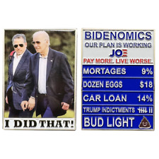 Hunter Biden Joe Biden Bidenomics Challenge Coin MAGA Trump 2024 gift EL10-003 picture