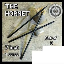 3 The Black Hornet Razor Sharp Black Steel Ninja Throwing Spike Set picture