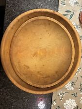 GC Granville Vermont Co. Primitive Style Hand Turned Wooden Bowls Set Of 2 picture