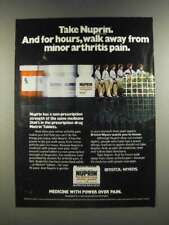 1986 Bristol-Myers Nuprin Medicine Ad - Walk Away From Minor Arthritis Pain picture