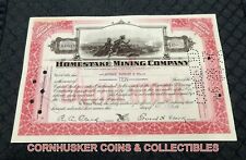 1936 (TEN AT $100 EACH) HOMESTAKE GOLD MINING COMPANY CAPITAL STOCK CERTIFICATE  picture