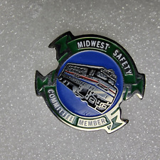 Rare Amtrak Midwest Safety Committe Member Lapel Hat Pin Tie Tack picture