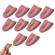 10 Pack Realistic Fake Tongue Stretch Gag Joke Prank Magic Trick Scary Funny Toy picture