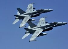 US Navy USN Two F/A-18C Hornets aircraft A1 8X12 PHOTOGRAPH  picture