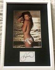 Danica Patrick autograph framed w/ Sports Illustrated SI Swimsuit topless photo picture