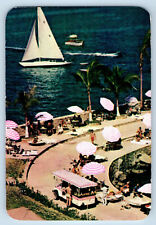 Acapulco Mexico Postcard Hotel Las Brisas La Concha Private Beach Club c1950's picture
