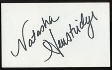 Natasha Henstridge signed autograph 3x5 Cut Canadian Actress in film Species picture