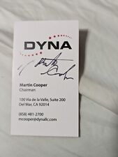 Martin Cooper Father of the Cell Phone Autograph Signed See Description  picture