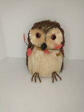 Natural Straw Owl Figure picture