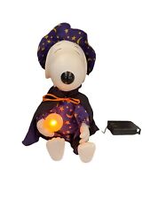 Vintage Gemmy Peanuts Musical Light Snoopy Wizard Halloween Lights Music  1997 picture
