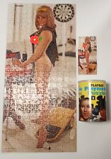 Playboy Playmate Jigsaw Puzzle Dede Lind Complete W/Tin & Poster - Dated 1967 picture