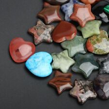 20/30pc Natural Stone Reiki Healing Crystal Star Heart Home Decorate Mixed color picture