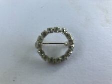 vintage estate RHINESTONE CIRCLE OF LIFE BROOCH SCATTER PIN picture