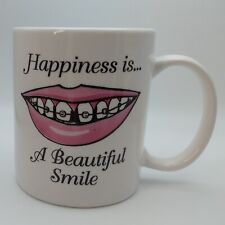 Happiness is. . . A Beautiful Smile Braces Teeth Coffee Mug 11oz Linyi picture