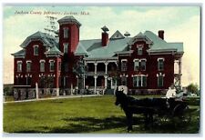 1911 Jackson County Infirmary Exterior Jackson Michigan MI Carriage Postcard picture