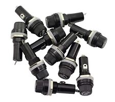  5PCS Black AC 125V/15A 250V/10A Electrical Panel Mounted 6X30mm Fuse Holder  picture