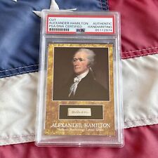 Alexander Hamilton Handwritten Word Removed From a PSA Autograph Signed Letter picture
