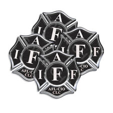 IAFF Sticker Decals 4 pack Firefighter Int'l Maltese Cross 2