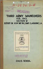 86 Page 1943 Third Army 103rd Infantry Division Camp Claiborne Study on Data CD picture
