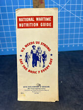 National Wartime Nutrition Guide July 1943 pamphlet NFC-4 picture