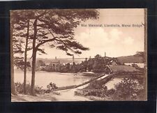 D2438 UK War Memorial Llandisilio Menai Bridge vintage postcard picture