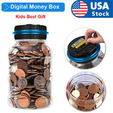 Digital Coin Counter Savings Jar 2.5L Piggy Bank + LCD Screen Automatic Counting picture