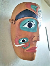 CONTEMPORARY CANADIAN NATIVE INDIAN PAINTED MASK AUTHORISED REPLICA picture