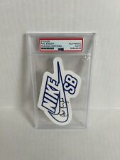 Nike Founder PHIL KNIGHT Signed AUTO NIKE STICKER PSA DNA Certified picture