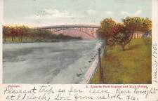 Lincoln Park Lagoon and High Bridge, Chicago, Illinois, 1906 Postcard, Used  picture