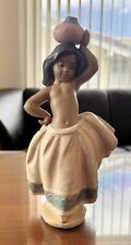 Original Lladro 2333 Little Peasant Girl with Vase on Head - Gres Finish MINT picture