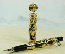 Jinhao Snake Fountain Pen , Luxury Golden Cobra 3D Pattern Collection Gift Pen picture