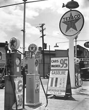 1936 TEXACO GAS STATION Depression Era Photo 11 CENTS/GAL. GAS   (134-K) picture