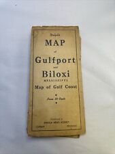 Dolph’s Map Of Gulfport And Biloxi Mississippi - Map Of Gulf Coast - Very Rare picture