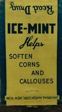 Ice-Mint Helps Soften Corns And Callouses Vintage Matchbook Cover picture
