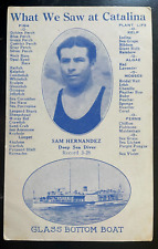 Vintage Postcard 1907 Sam Hernandez, Deep Sea Diver, Catalina, California (CA) picture