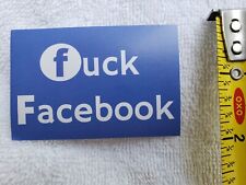 Facebook Hater Conservative Bumper Sticker Includes shipping $1. shipping  1  picture