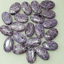 Polished Charoite Pocket Stone Soapstone size 25 x 40 mm picture