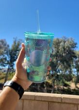 New Starbuck Rainbow Iridescent Cold Cup Tumbler 16oz  Coffee Grande 2022 NWT picture