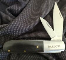 Black and Stainless Steel Classic Barlow Pocket Knife - Free Same Day Shipping picture