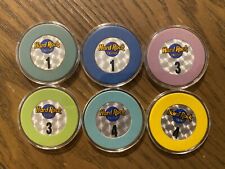 Lot of 6 Roulette Chips from Hard Rock London/Manchester picture