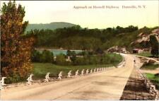 Dansville, NY New York  HORNELL HIGHWAY VILLAGE APPROACH  Hand Colored  Postcard picture