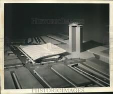 1963 Press Photo Scale model of International Exhibition Convention Building picture