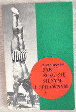 1976 How to become strong fit Body-building Sport Manual Training Polish book picture
