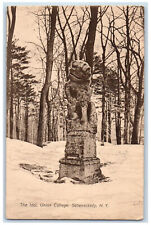 1907 The Idol Union College Schenectady New York NY, Statue Scene Postcard picture